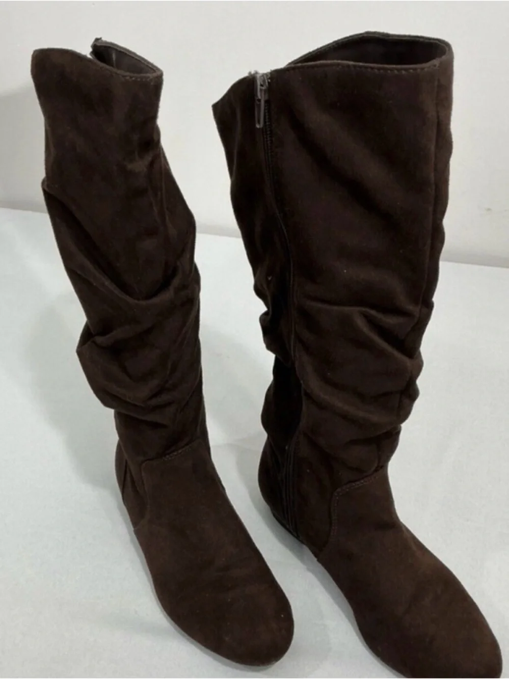 LOWER EAST SIDE Dark Brown Slouch Boots